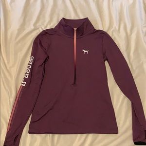 VS pink quarter zip